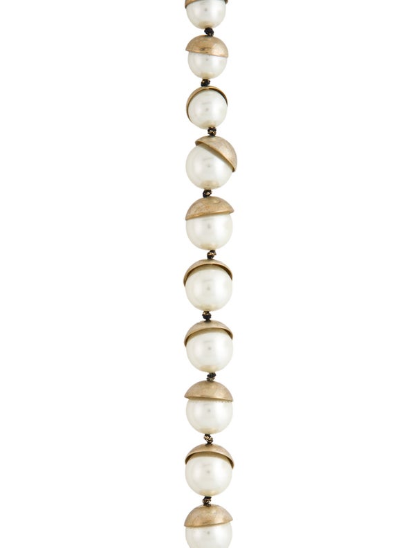 Christian Dior Faux Pearl Mise En Dior Long Necklace