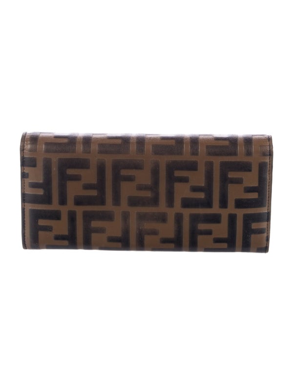 Fendi 2020 Zucca FF Logo Continental Wallet