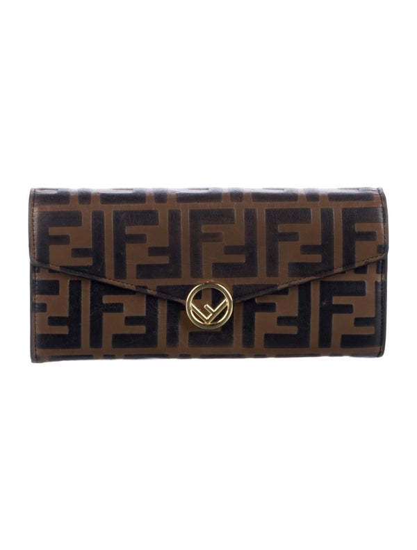 Fendi 2020 Zucca FF Logo Continental Wallet