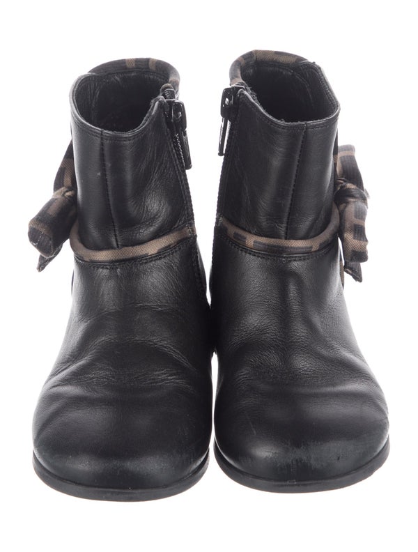 Fendi Leather Ankle Boots