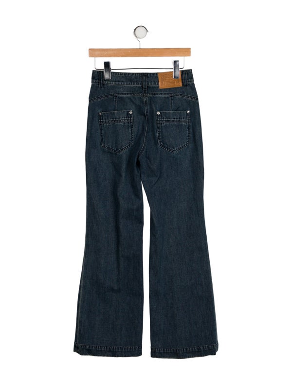Fendi Mid-Rise Wide Leg Jeans