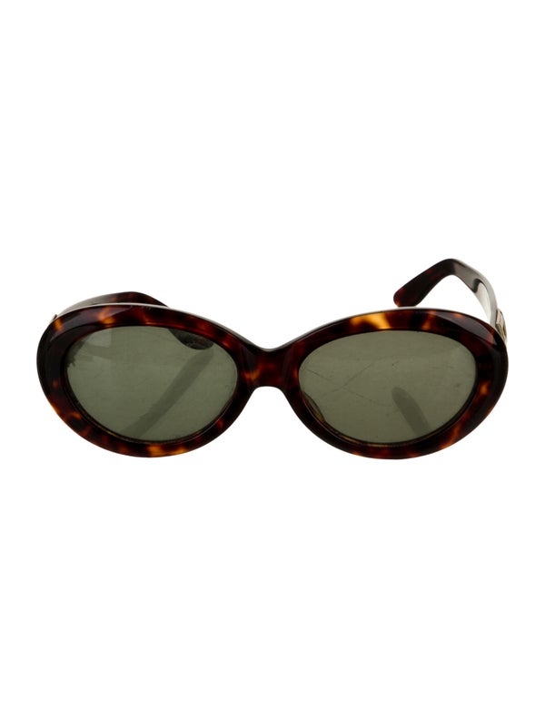 Fendi Zucca FF Logo Round Sunglasses