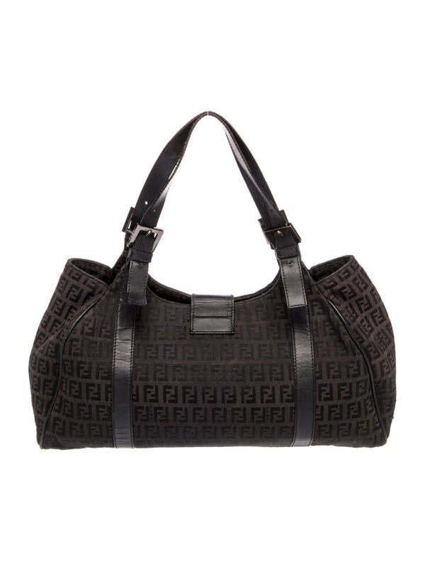 Fendi Zucchino FF Shoulder Bag Vintage