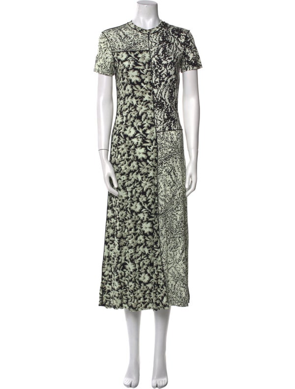 Proenza Schouler White Label Floral Print Long Dress