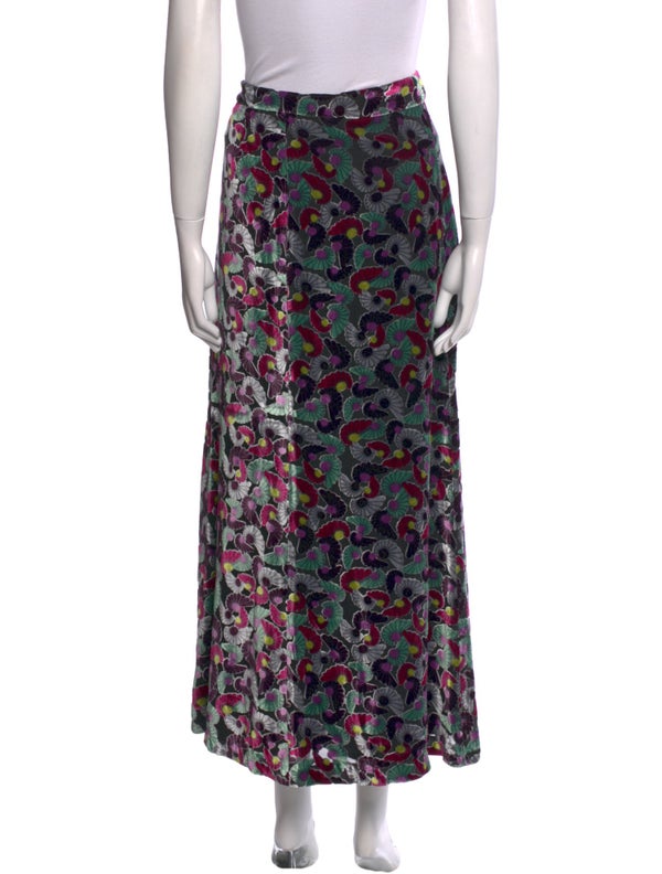 Diane Von Furstenberg Floral Print Midi Length Skirt