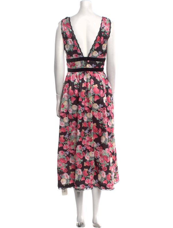 For Love & Lemons Floral Print Long Dress W/ Tags