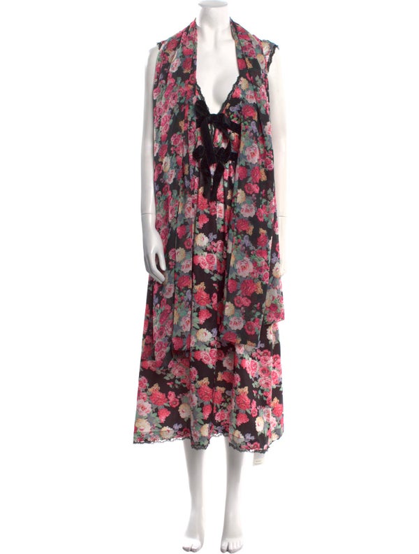 For Love & Lemons Floral Print Long Dress W/ Tags