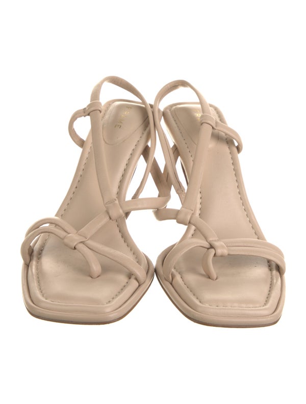 FRAME Leather Slingback Sandals