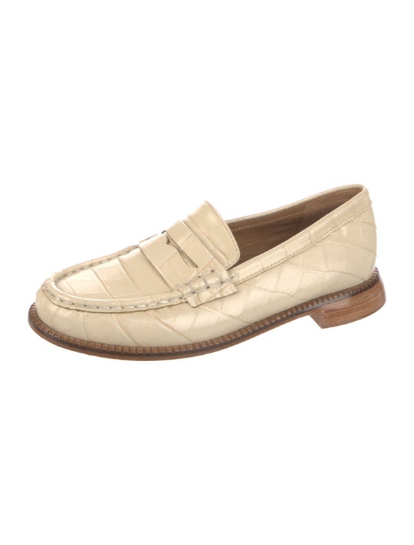 Freda Salvador Embossed Leather Loafers