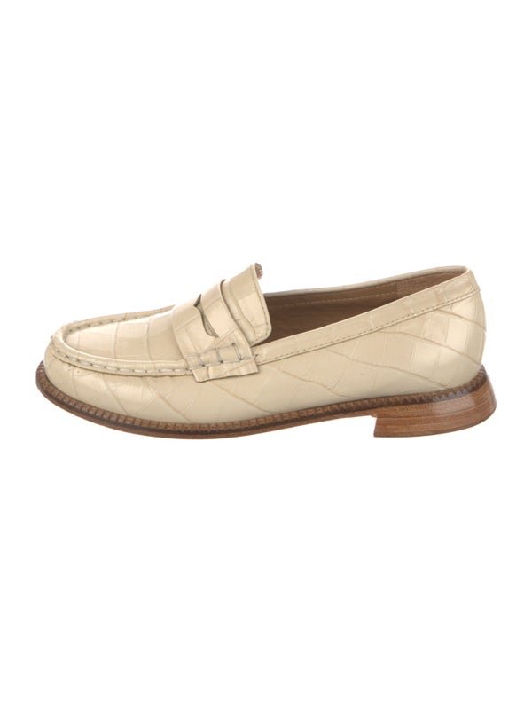 Freda Salvador Embossed Leather Loafers
