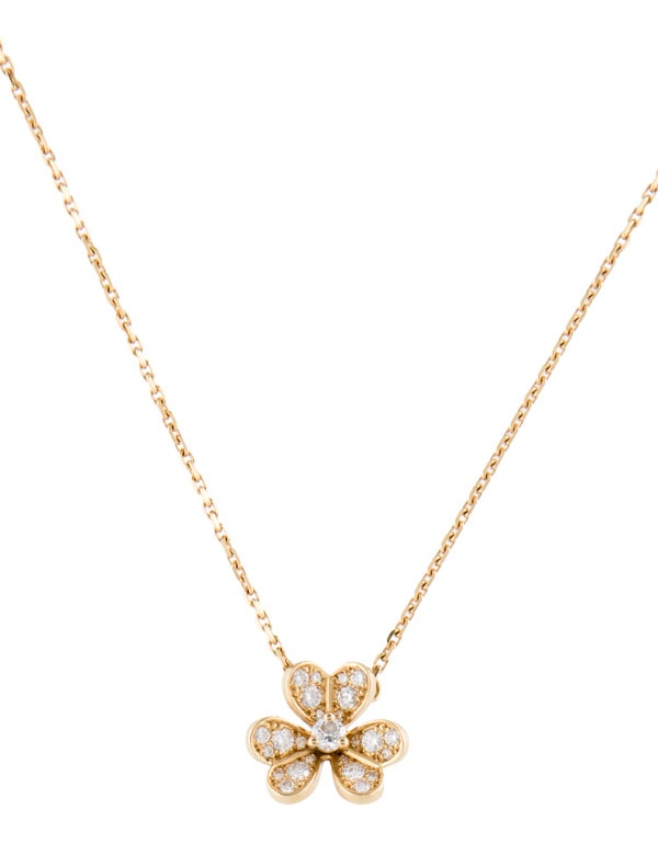 Van Cleef & Arpels Frivole Pendant Necklace Mini Model