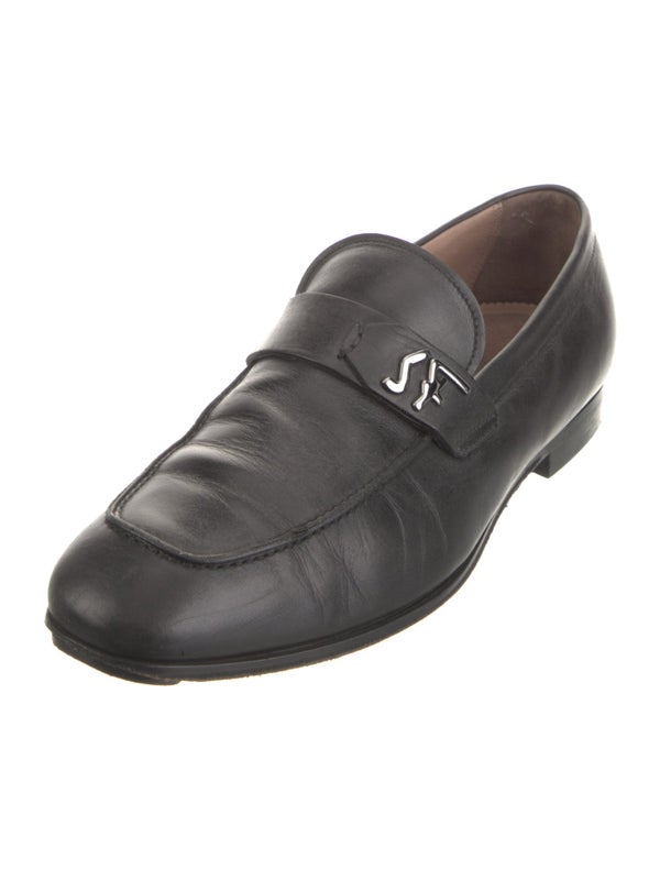 Salvatore Ferragamo Gancini Logo Leather Dress Loafers