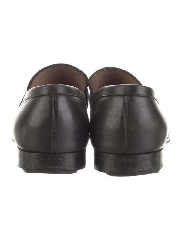 Salvatore Ferragamo Gancini Logo Leather Dress Loafers