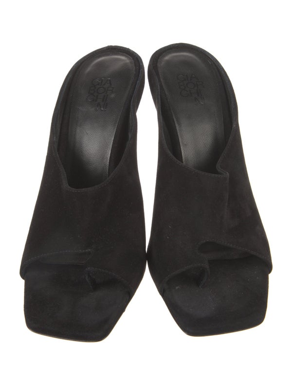 Gia Borghini Suede Slides