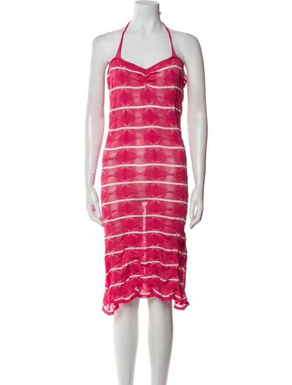 Gimaguas Striped Knee-Length Dress