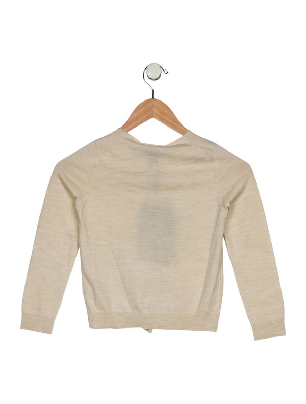 Louis Vuitton Girls' Ruffle-Trim Wool Cardigan W/ Tags