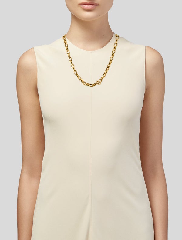 Givenchy Vintage Chunky Heart Pendant Necklace