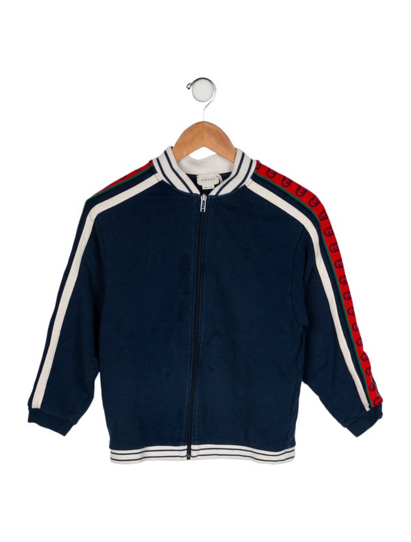 Gucci Boy's Logo Trimmed Bomber Jacket