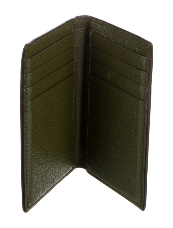 Gucci Double G Logo Leather Bifold Wallet