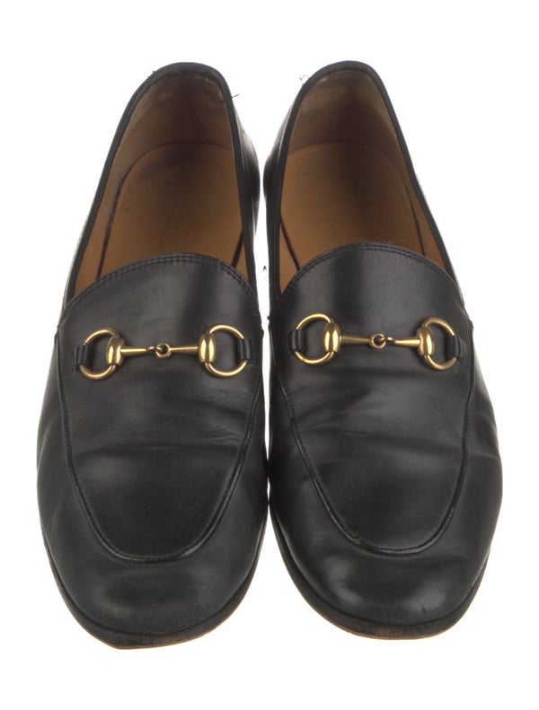 Gucci Horsebit Accent Leather Loafers