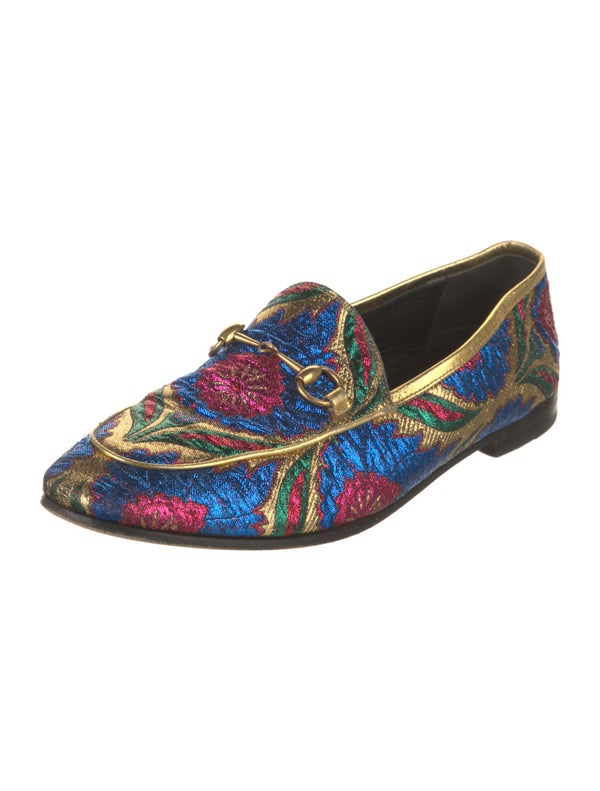 Gucci Horsebit Accent Printed Loafers