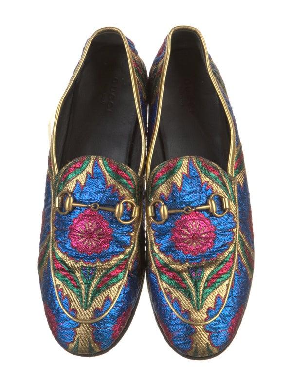 Gucci Horsebit Accent Printed Loafers