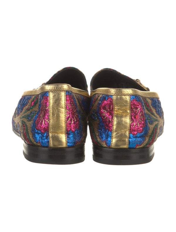 Gucci Horsebit Accent Printed Loafers
