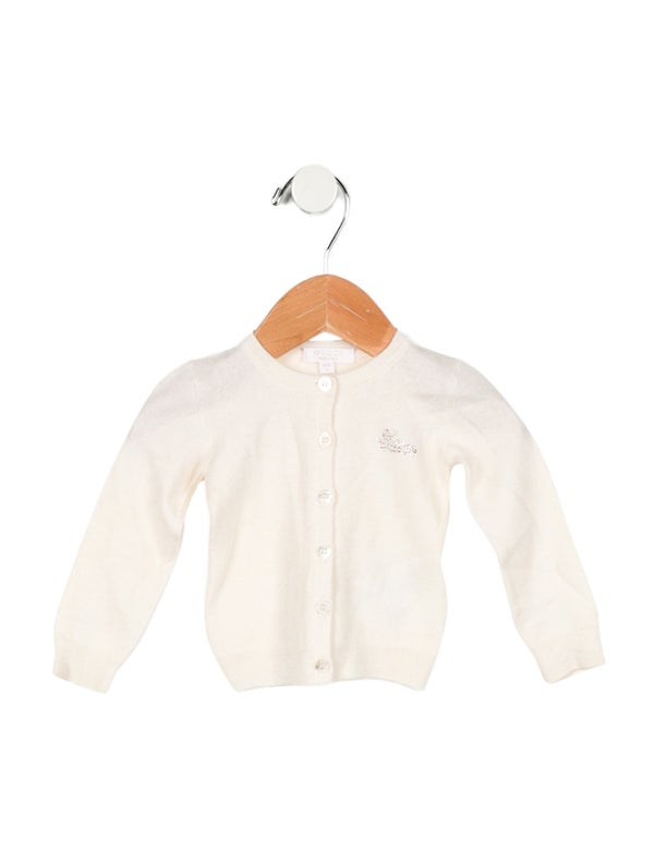 Gucci Infant Girls' Crystal Knit Cardigan