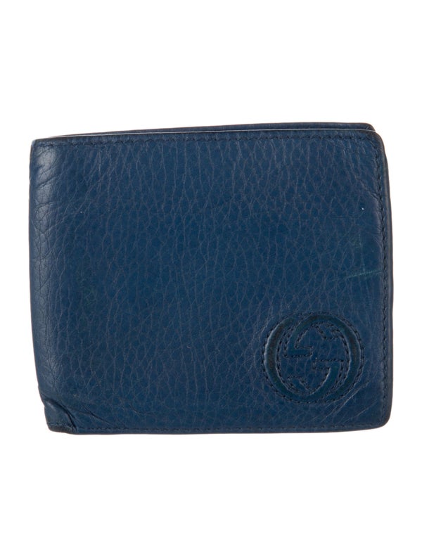 Gucci Interlocking G Logo Leather Bifold Wallet