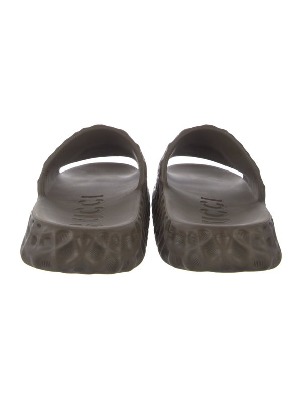 Gucci Interlocking G Logo Rubber Slides