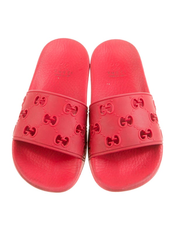 Gucci Kids' GG Rubber Slides