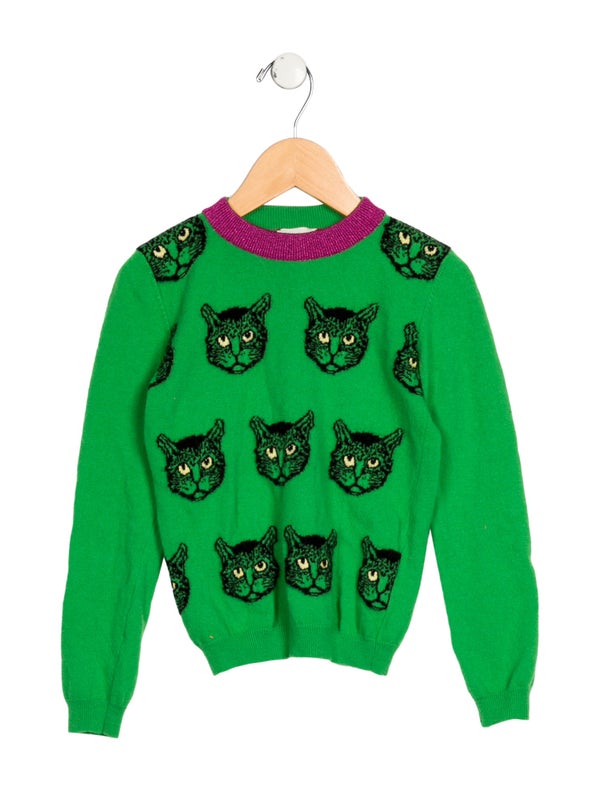 Gucci Kids Girls' Pattern Printed Sweater
