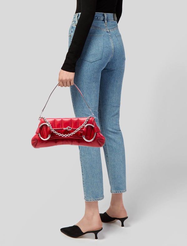 Gucci Lambskin Horsebit Chain Medium