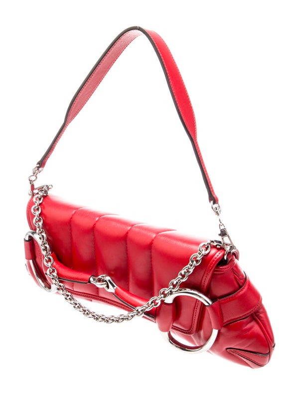 Gucci Lambskin Horsebit Chain Medium