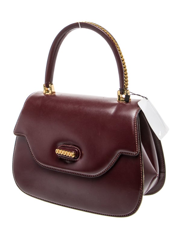 Gucci Leather Top Handle Bag Vintage