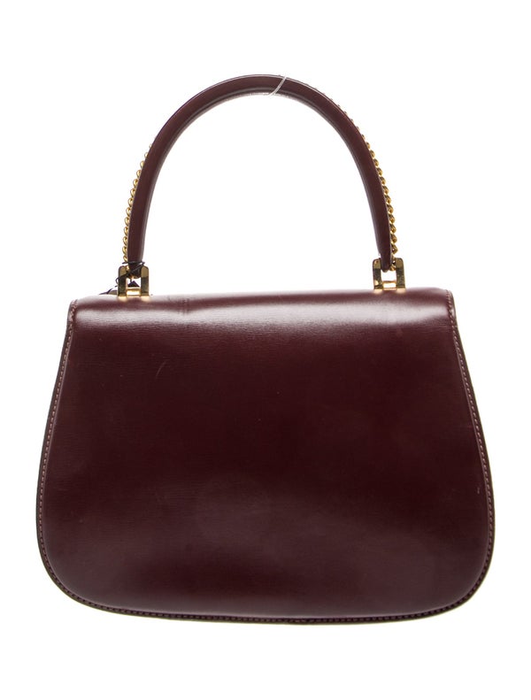 Gucci Leather Top Handle Bag Vintage