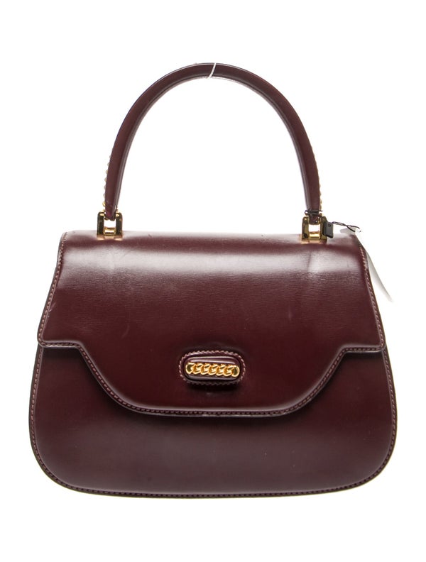 Gucci Leather Top Handle Bag Vintage
