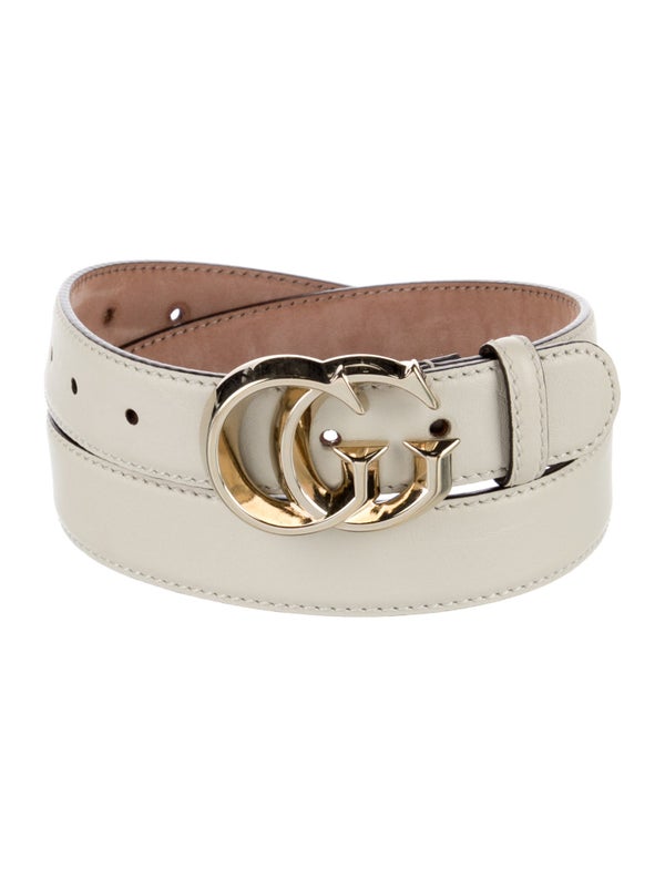 Gucci Running GG Logo Leather Belt