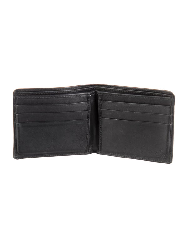 Gucci Web Accent Leather Wallet