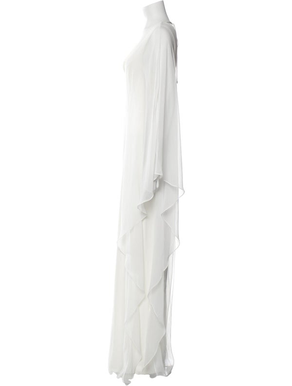 Halston Plunge Neckline Jumpsuit W/ Tags