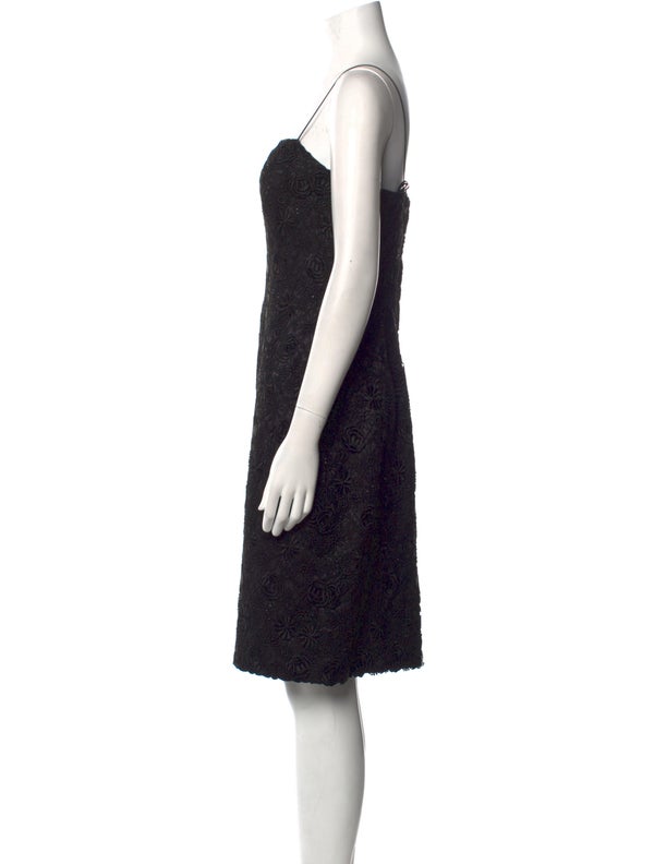 Helen Morley Square Neckline Knee-Length Dress