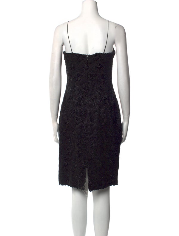 Helen Morley Square Neckline Knee-Length Dress