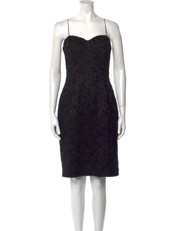 Helen Morley Square Neckline Knee-Length Dress