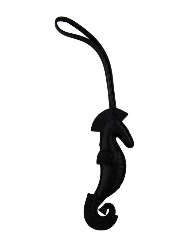 Hermès 2024 Milo So Black Hippo Seahorse Bag Charm
