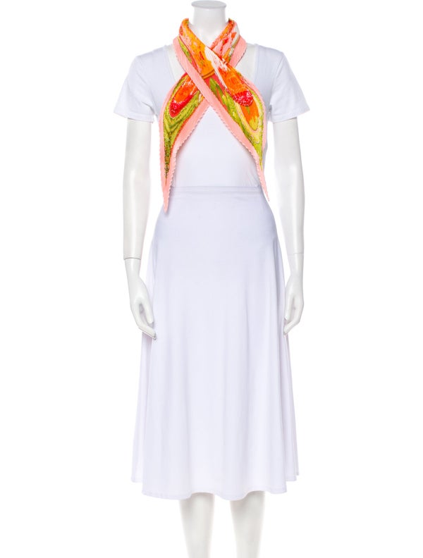 Hermès Au-delà Des Cinq Mers Silk Plissé Scarf