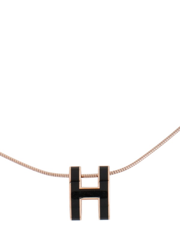 Hermès Enamel Pop H Pendant Necklace