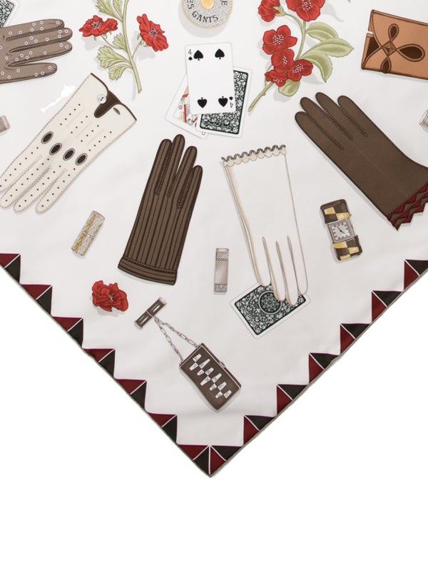 Hermès L'Heure Des Gants Silk Scarf