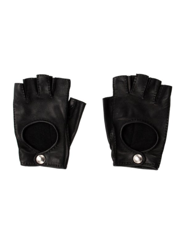 Hermès Lambskin Fingerless Gloves