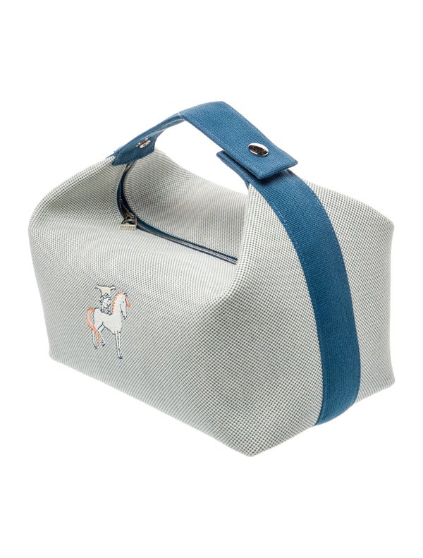 Hermès Large Toile Bride-A-Brac Cabriole Case