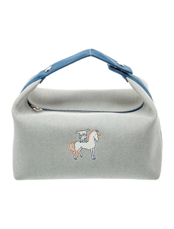 Hermès Large Toile Bride-A-Brac Cabriole Case